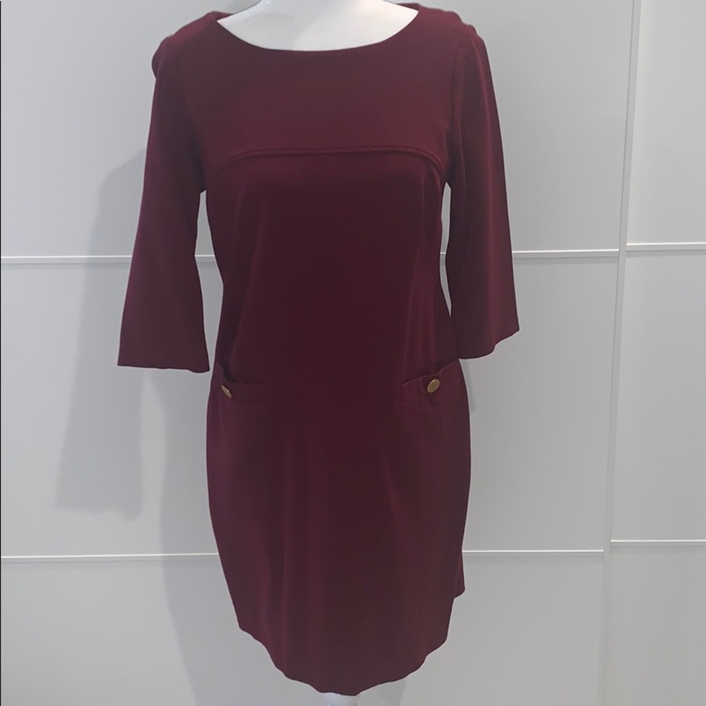 Burgundy Dress Vince Camuto. Size 8.